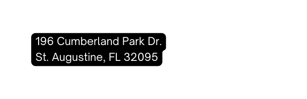 196 Cumberland Park Dr St Augustine FL 32095